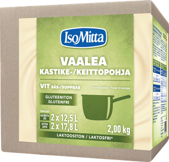 IsoMitta laktoositon gluteeniton vaalea kastike-/keittopohja 2x1kg