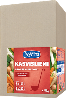 IsoMitta gluteeniton kasvisliemi 2x2,0kg