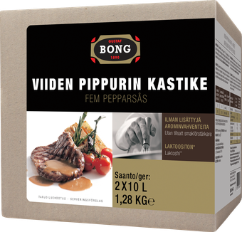 Bong Viiden pippurin kastike 2x0,64kg