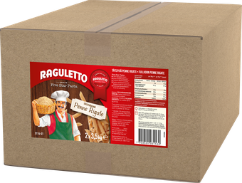 Raguletto täysjyvä penne rigate 2x3,5kg