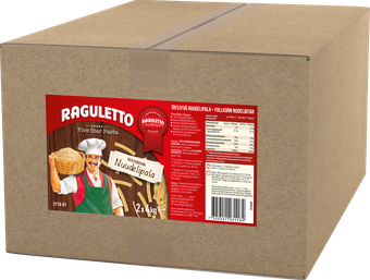 Raguletto täysjyvä nuudelipala 2x4kg